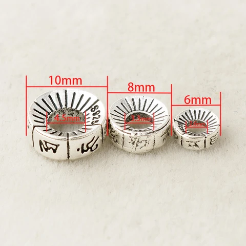 Металлические бусины-разделители древнее серебро 20 шт