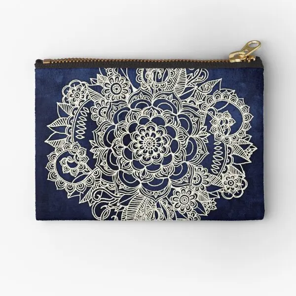 

Кремовый цветочный марокканский узор глубокие кармашки на молнии женское нижнее белье маленькие женские чистые косметические мужские карманы для хранения