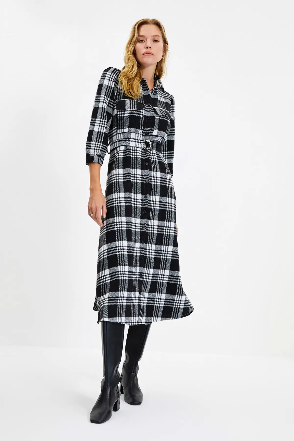 

Trendyol Arched Shirt Dress TWOAW22EL0865