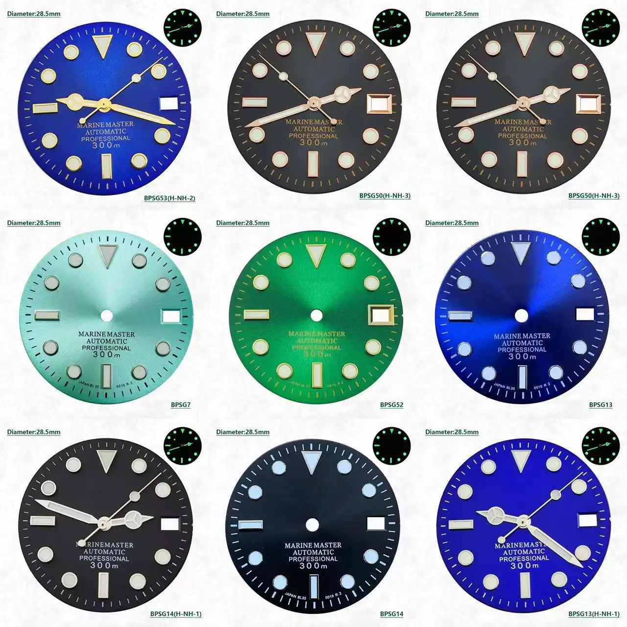 Циферблат с логотипом s черный синий 28 5 мм зеленый цвет лидер продаж набор игл