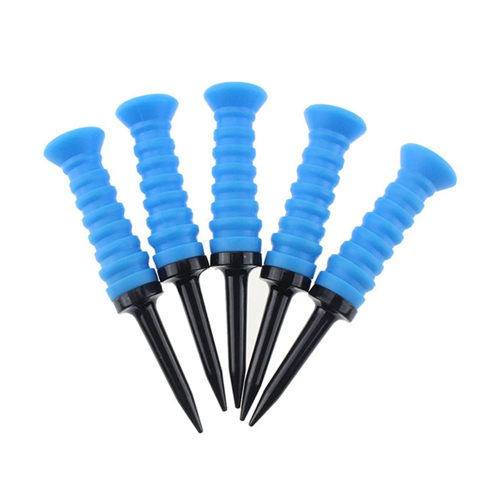 

5PCS/Set Mini Golf Tees Plastic Golf Nail Limit Pin Outdoor Training Aid Tool Accessory - Red