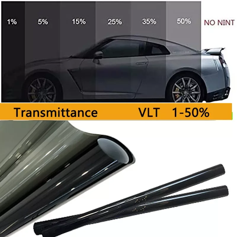 

50 x 300cm Anti-Scratch Tinting Film Sun Shade Film 1/5/15/25/35 Percent VLT Window Tint Film for Car UV Protector foils Films