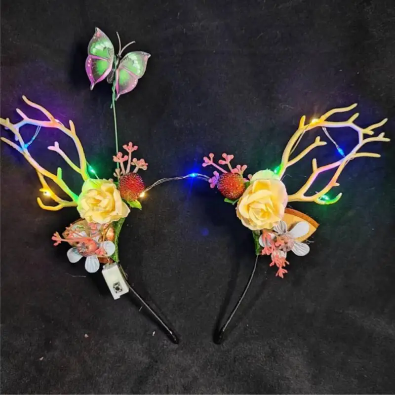 Christmas Headbands Hairpins Antler Hair Clips Deer Ear Festivals Pine Cones Ball Adult Headwear Accessories