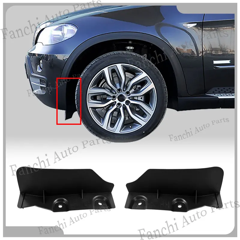 Фото Высококачественный сплиттер-спойлер переднего бампера для BMW X5 E70 X6 E71 E72 (номера деталей 51757188839, 51757188840) – накладка на боковой сплиттер бампера №1