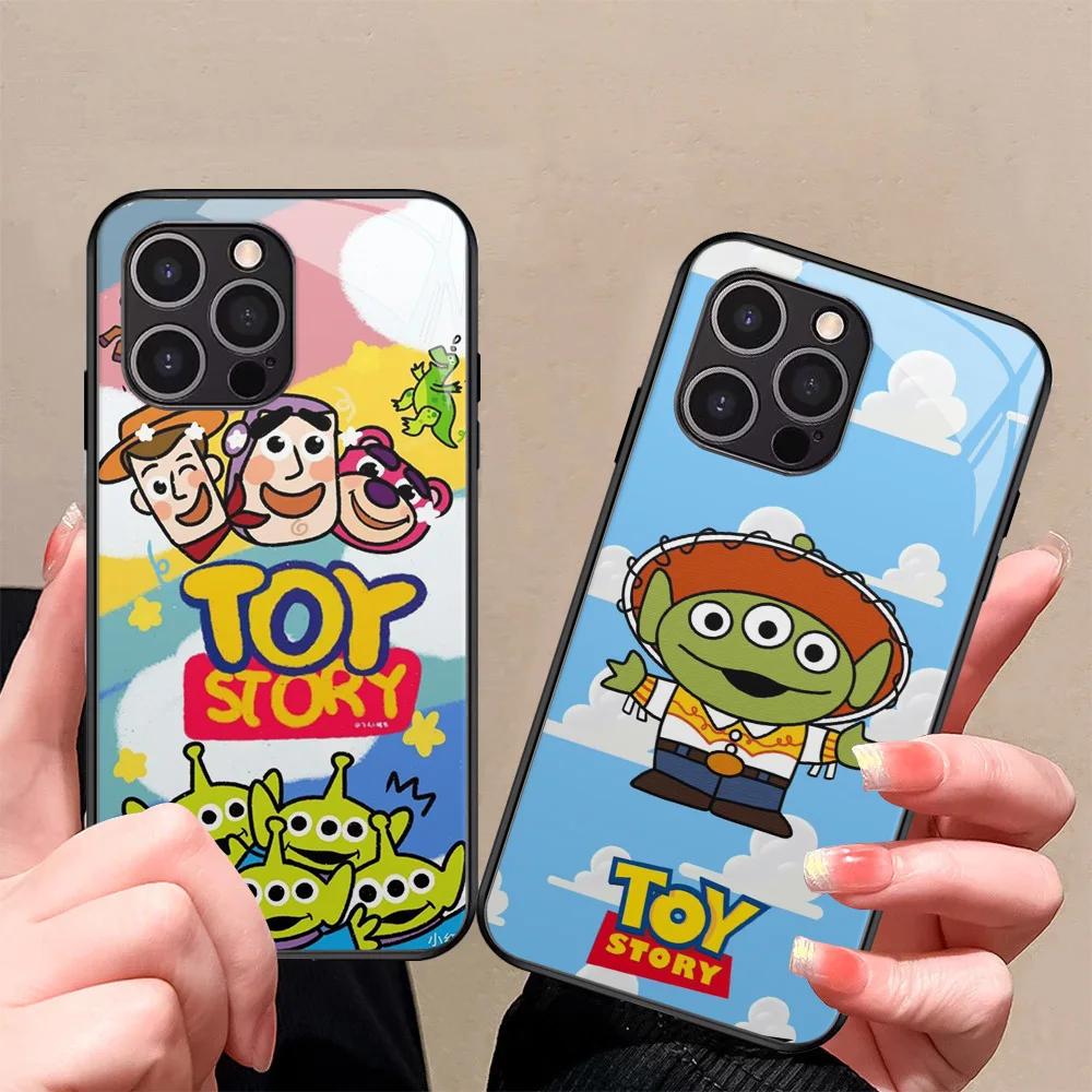 Роскошный чехол из закаленного стекла T-5 Toy Story для Xiaomi POCO X6 C61 Redmi Note 9A 9 9C 9T 9S Pro Max 5G