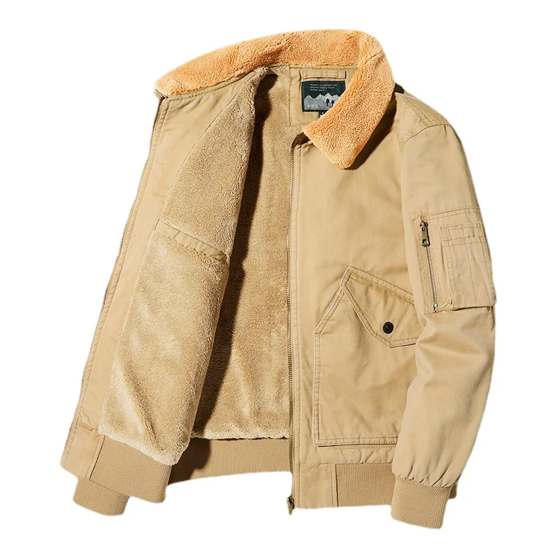 

Men Winter Bomber Jackets Multi-pocket Casual Cargo Jackets High Quality Male Cotton Winter Coats Slim Warm Parkas Size 5XL