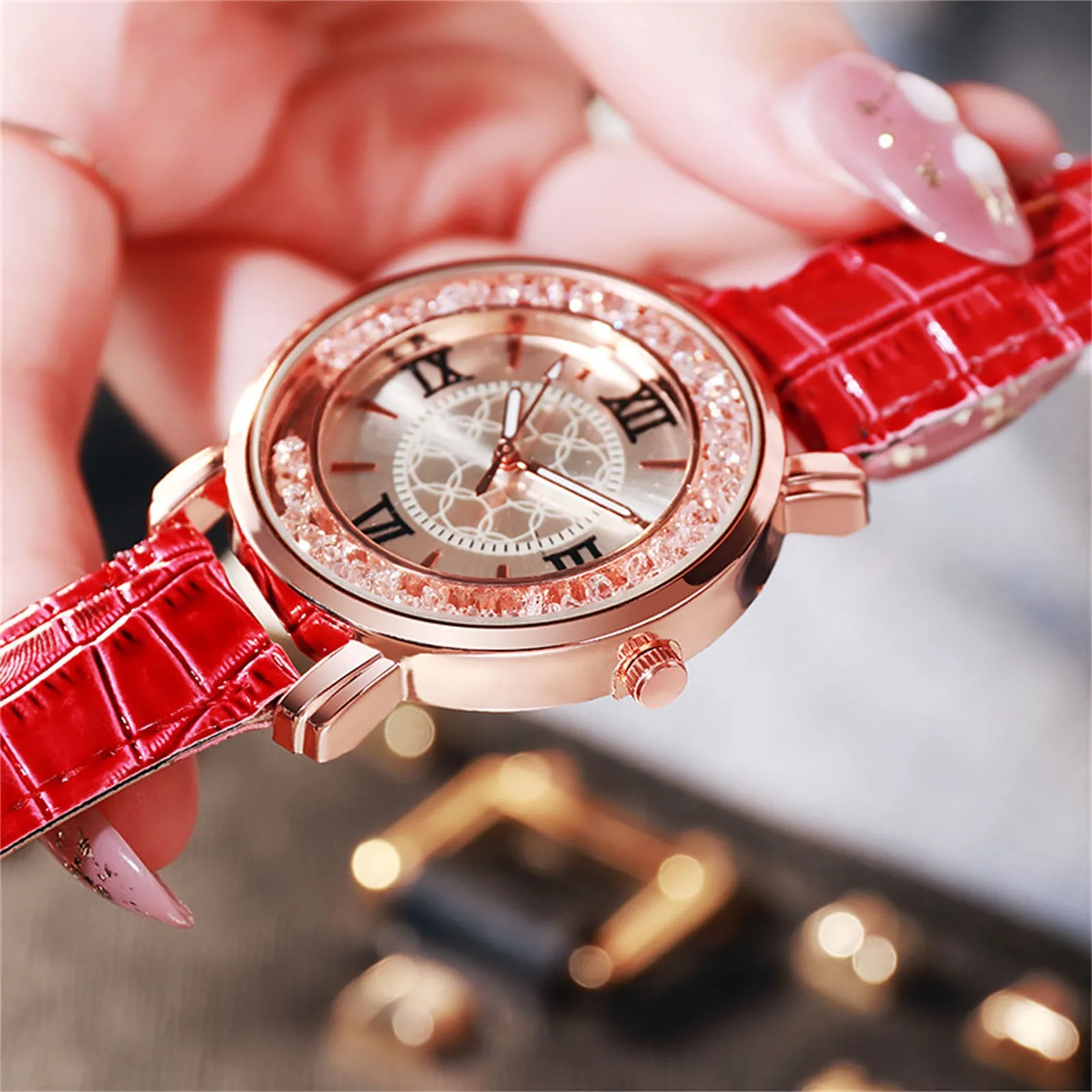 

Fashion Women Watches Leather Casual Watch Luxury Analog Quartz Crystal Wristwatch Clock Exquisite Gift 2023 New Reloj