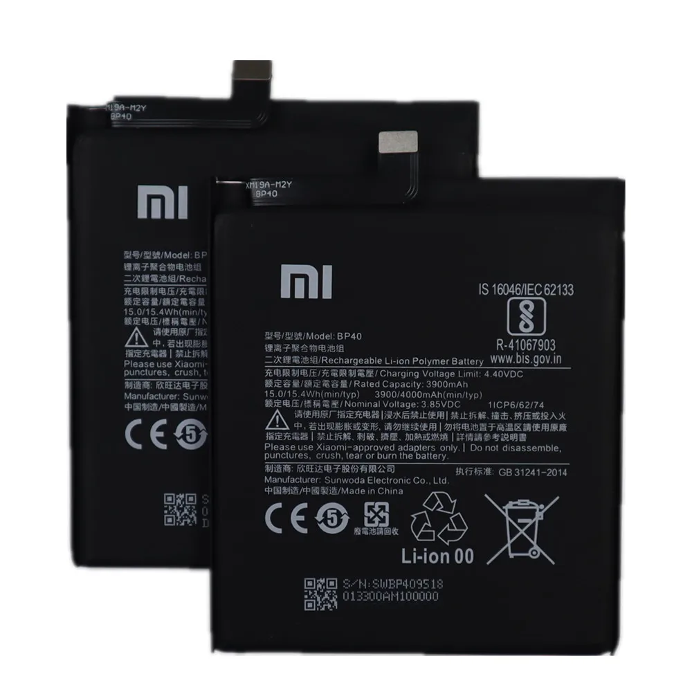 100% Оригинальный аккумулятор для Xiaomi K20 Pro Mi9T Redmi 3 3S 4A Note 5 6 8 Mi 5X MI Pocophone F1 4/4X |