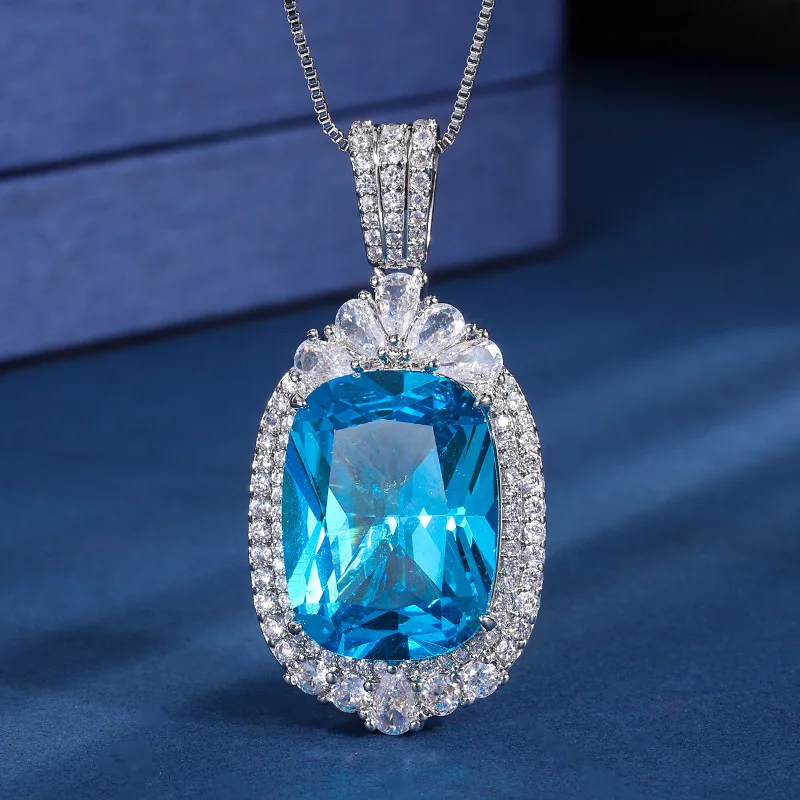 Ювелирные изделия S925 посеребренное золото 18 карат изумрудно-зеленый сапфир