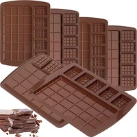 silicone mold 2 size waffle chocolate fondant patisserie candy baking accessories bar mould cake mode decoration kitchen