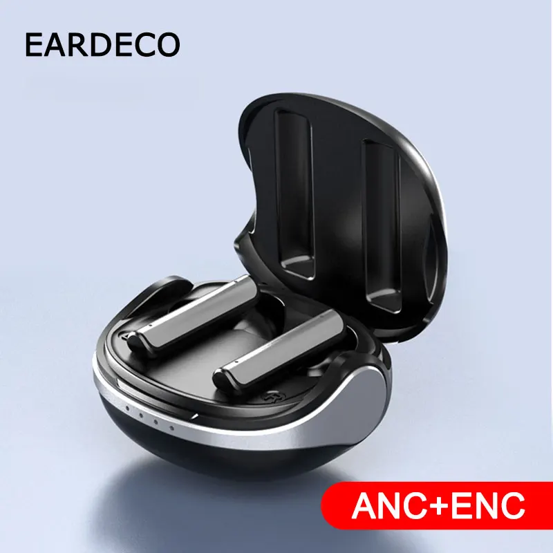 

EARDECO ANC+ENC Noise Cancellation Wireless Headphones TWS Bluetooth Earphones Earbuds 5.3 Bass Sport Headsets with Microphone