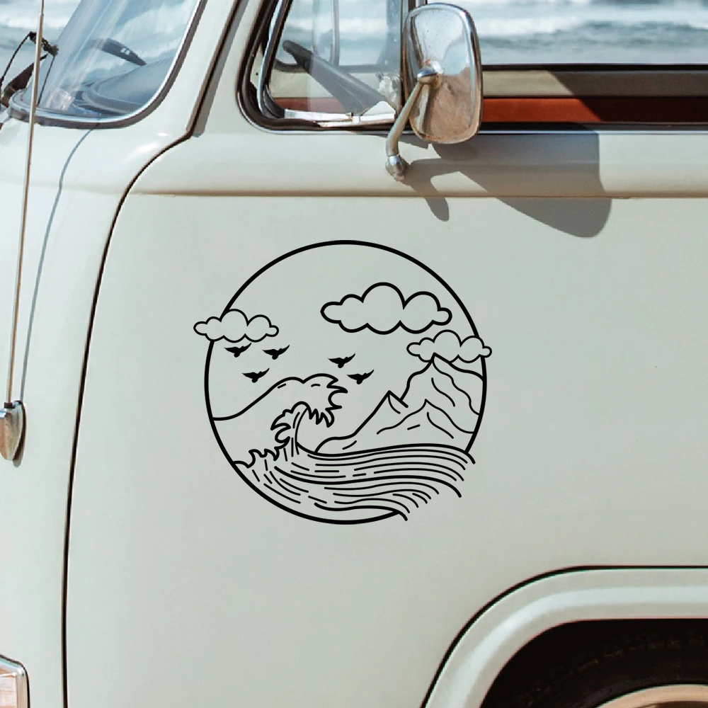 Виниловые наклейки для автомобиля кемпинга автофургона