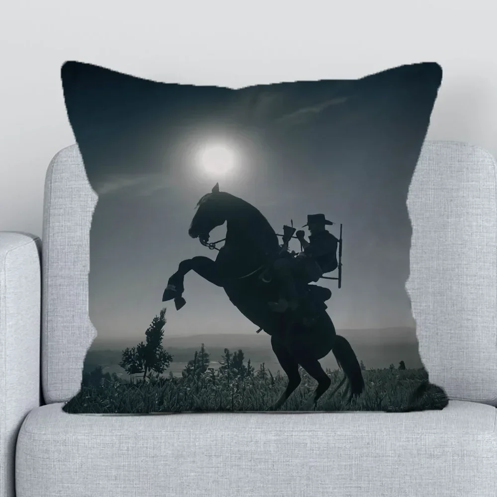 Чехол для подушки R-Red Dead выкупориватель наволочки 45x4 5 короткая плюшевая