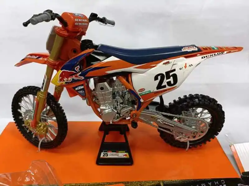 

NewRay 1/6 Scale Diecast Motorbike Toys KTM 450 SX-F NO.25 Racing Die-Cast Metal Motorcycle Model Toy For Boys Kids Collection