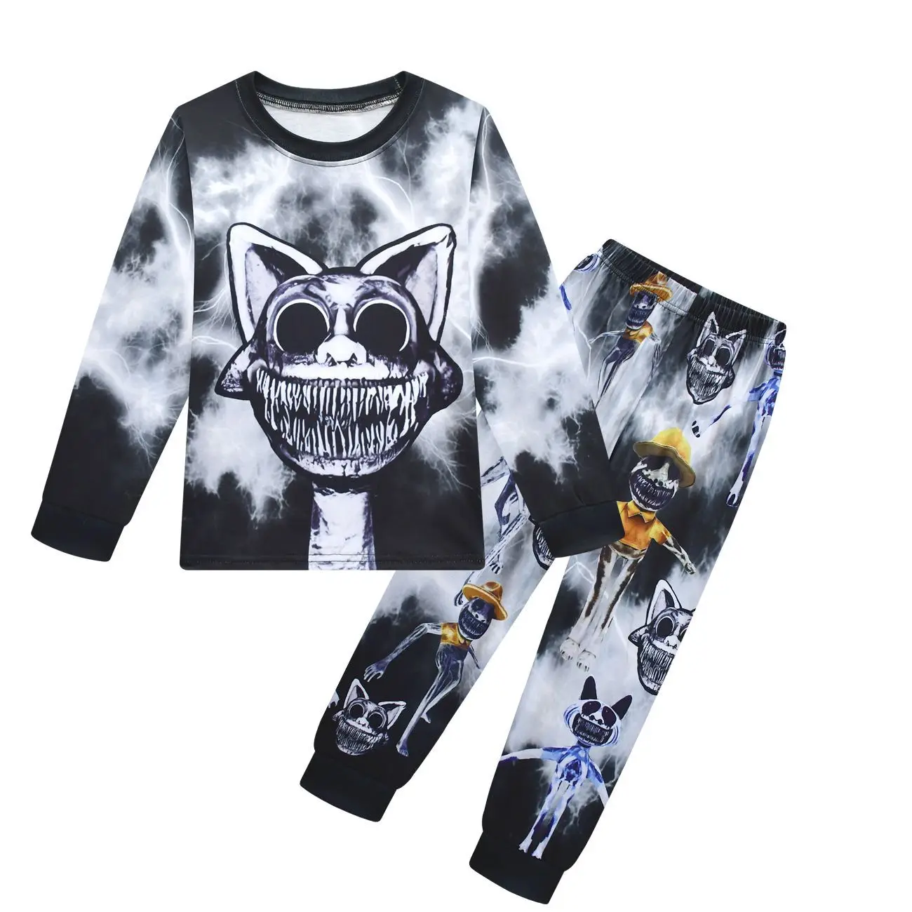 Костюм на Хэллоуин Zoonomaly с изображением монстра кота Детский комплект из