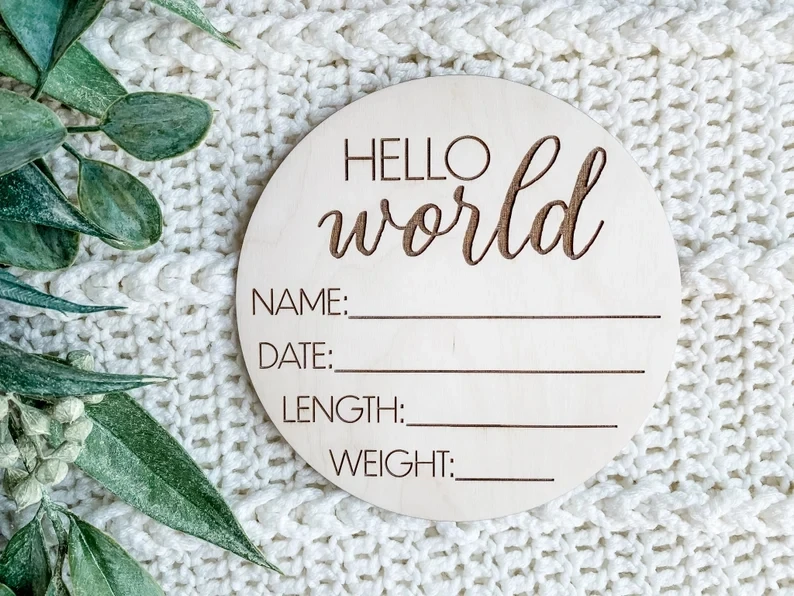 Детский Знак со знаком Hello World реквизит для фотосъемки детей объявление о