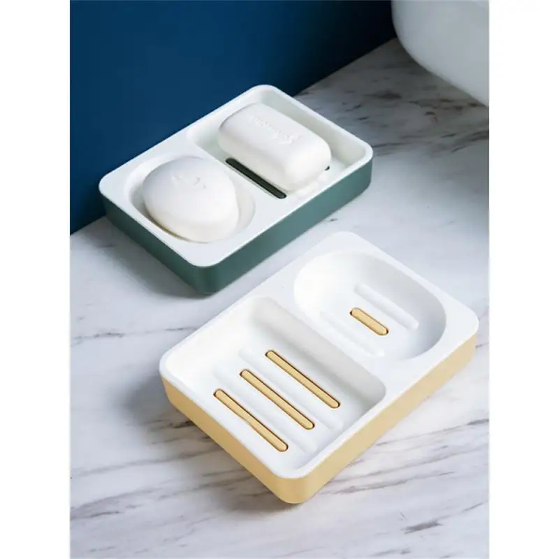 

Draining Soap Box Drain Soap Holder Punch-free Household Shelf Draining Soap Storage Rack Soap Rack Tray Soap Box Soap Dish Tray