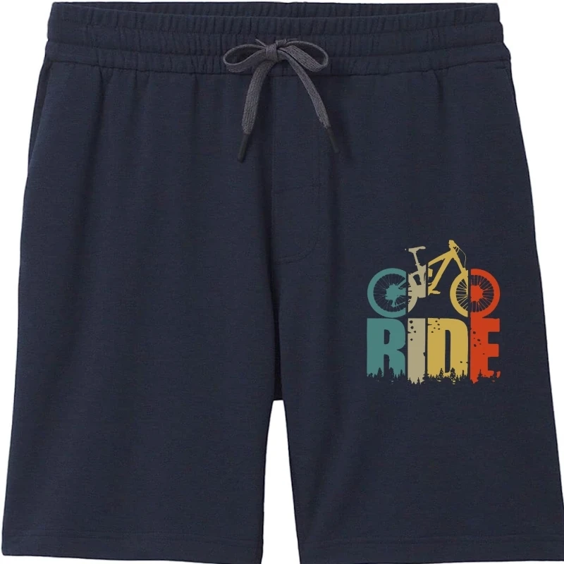 

Retro Ride Your Mountain Bike Men MTB Lover Short Sleeved Print Cotton men shorts denim shorts Cyclists And Bikers Camisa