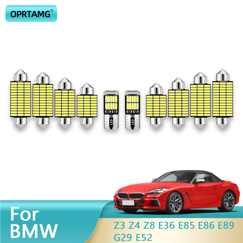 

OPRTAMG Canbus Car Led Light Bulb Wedge License Plate Lamp Dome Light For BMW Z3 Z4 Z8 E36 E85 E86 E89 G29 E52 1995 1996-2022