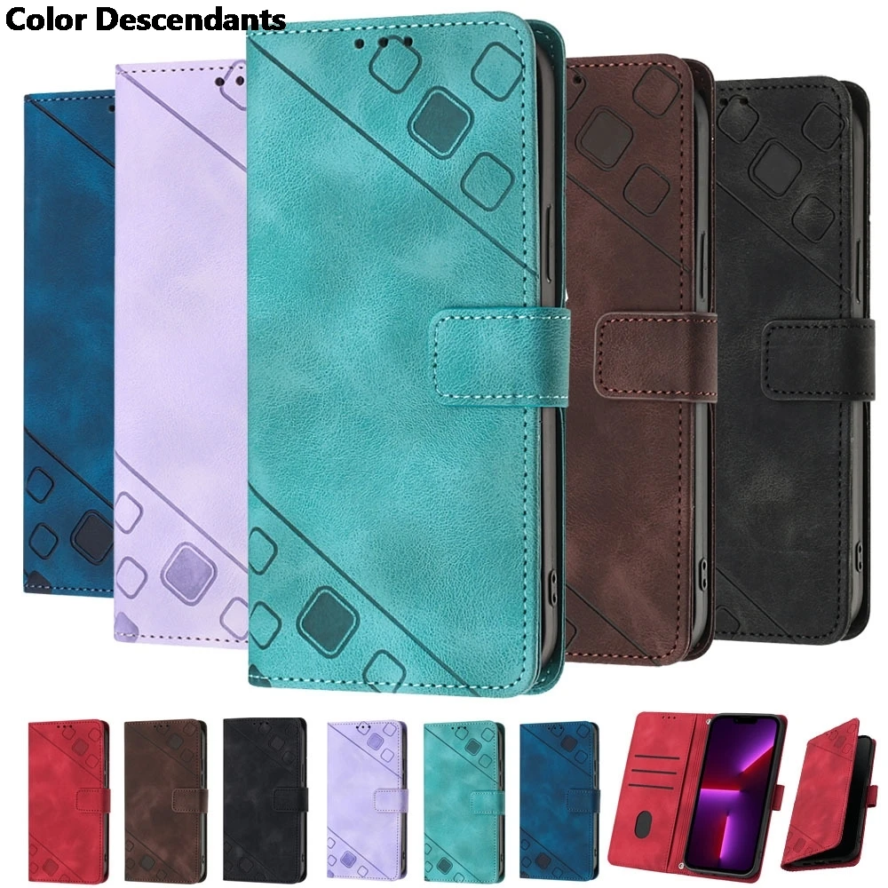 Кожаный чехол-кошелек с отделением для карт Moto G04 G13 G14 G23 G24 G34 G53 G54 G72 G73 G84 Edge 40 Neo Pro G