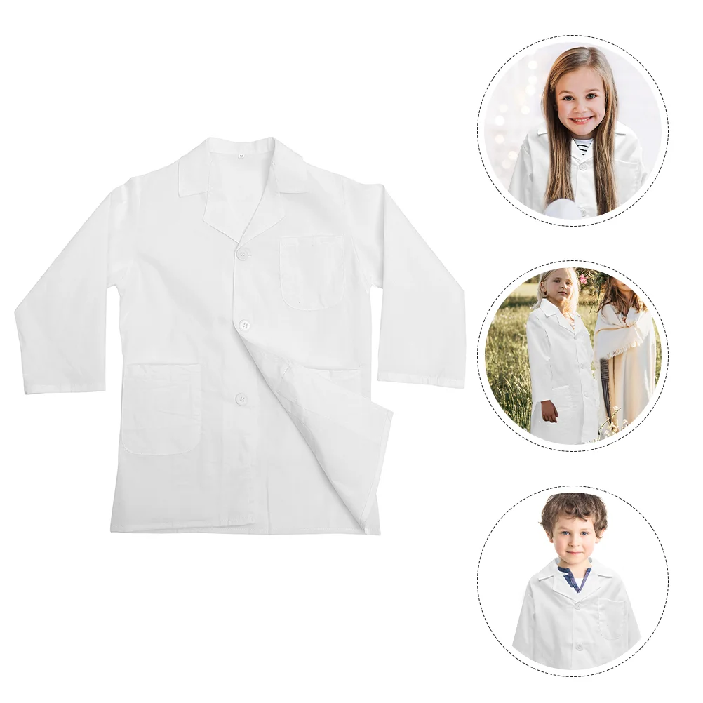 

Children's Lab Coat Kids Suit Costume Washable Scientist Clothes Lovely Childrens Doctor Supply Jacket