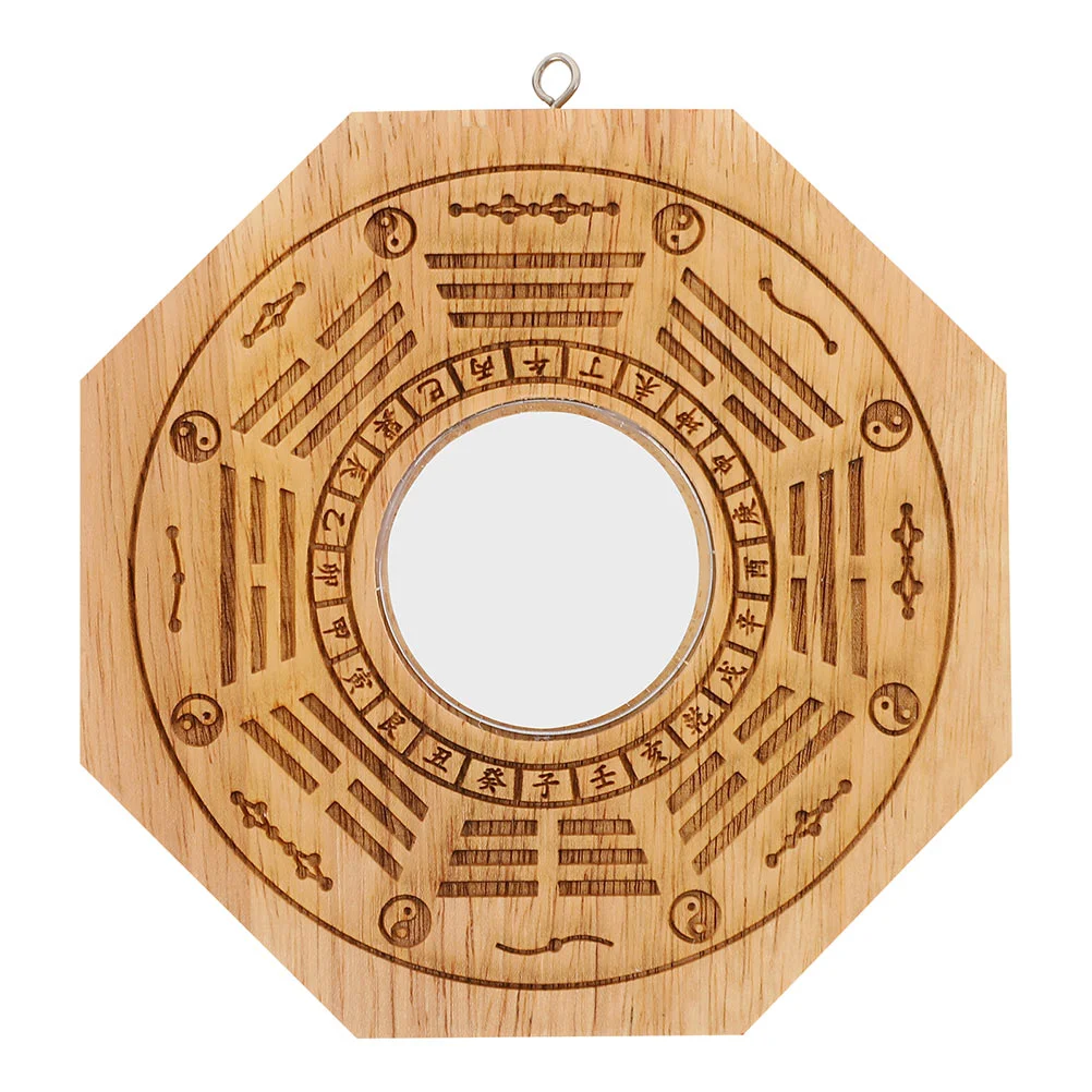 

Mirror Bagua Chineseornament Ornaments Convex Fengshui Concave Hanging Blessing Pendant Wood Charms Traditional Balance