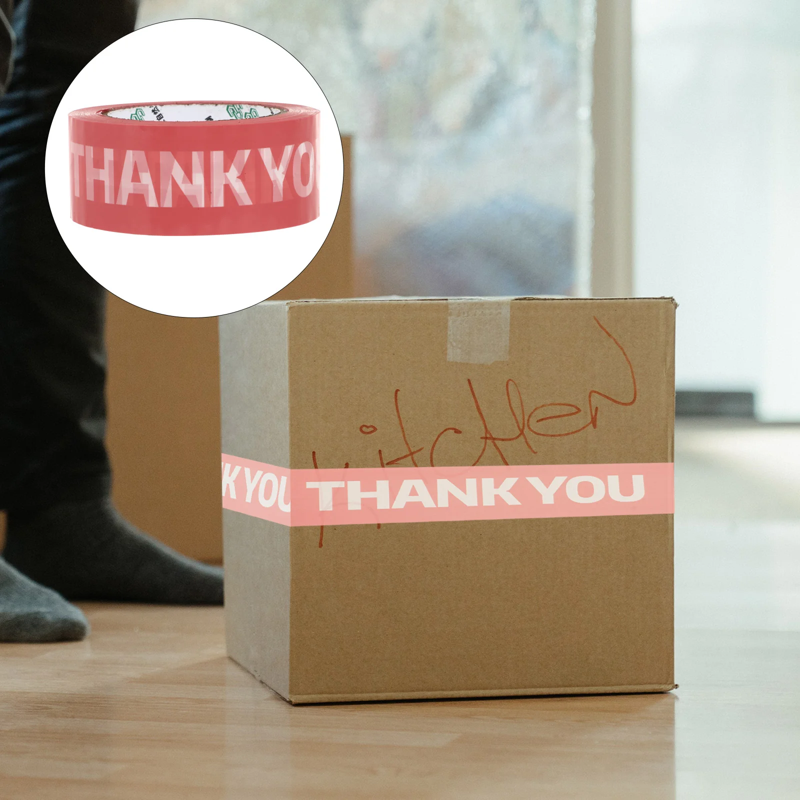 

1 Roll of Plastic Decorative Tape Gift Sealing Tape for Festival DIY Tape