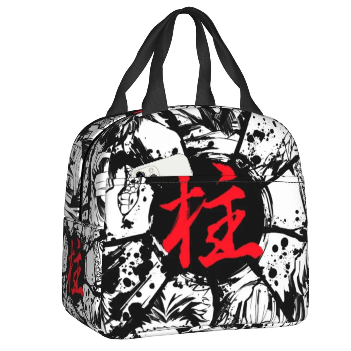 

Manga Demon Slayer Insulated Lunch Bag for Women Waterproof Kimetsu No Yaiba Thermal Cooler Lunch Tote Beach Camping Travel