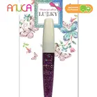 Фиолетовая голографическая тушь для волос LUKKY с крупными блёстками разной формы ЦЕНА ЗА 1 ШТ