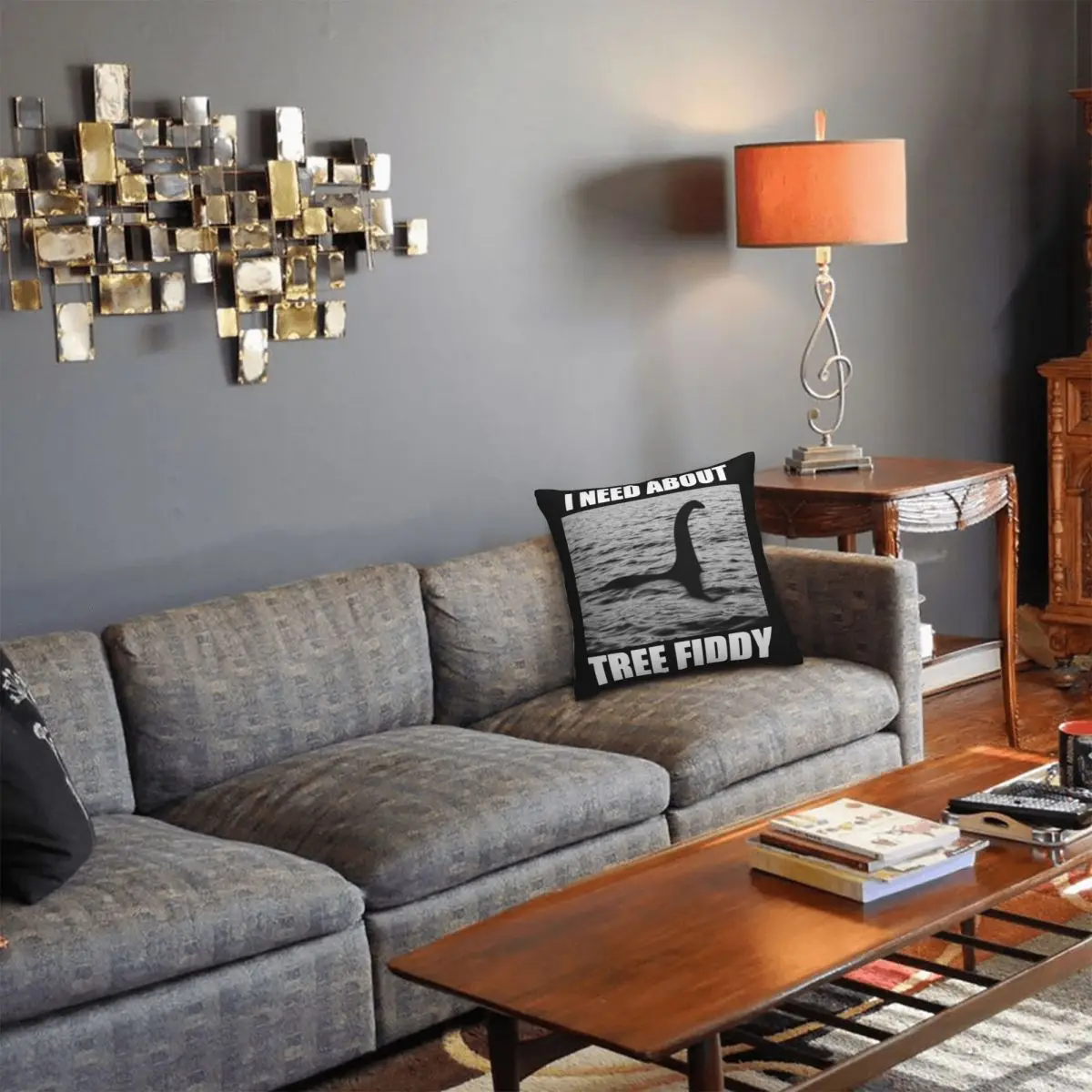 Детская подушка с рисунком дерева