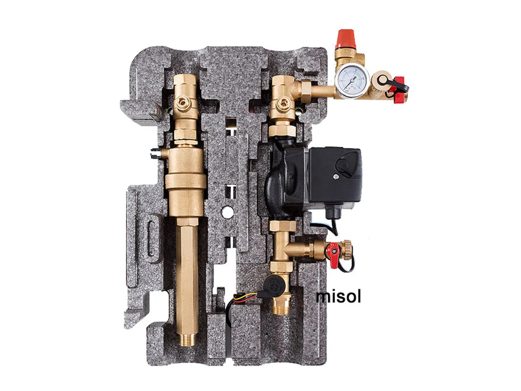 Насосная станция 110 В для солнечного водонагревателя двухтрубная насосная
