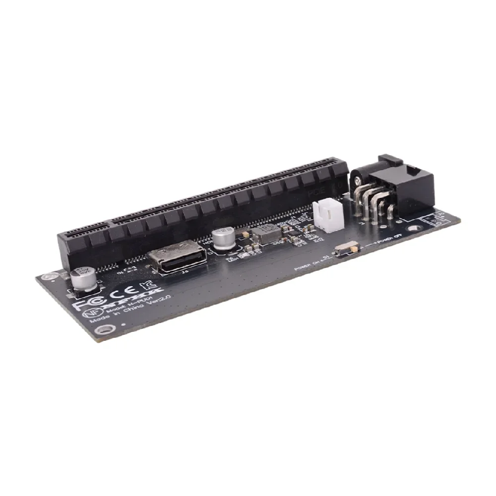 Адаптерная карта OCuLink SFF-8612 на PCIe X4 X16 для графического процессора, питание DC 12V, Gen 4.0 3.0, SSF-8611 4i, 90 градусов, для материнской платы и видеокарты. (art.: 3920dd1e73d1d) - 3920dd1e73d1d