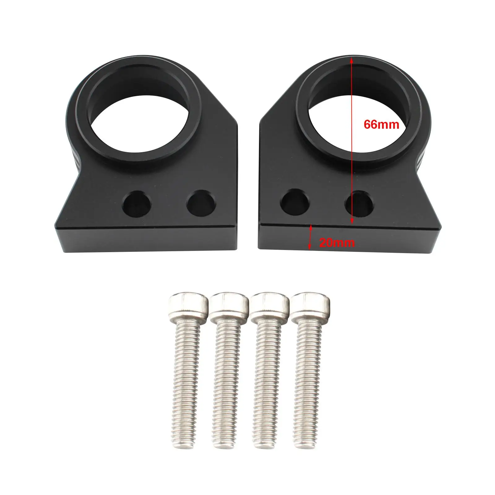 2 Pieces Handlebar Risers Motorcycle Accessories Parts Riser Extender 20mm Heightened Lifting for Kawasaki Zzr600