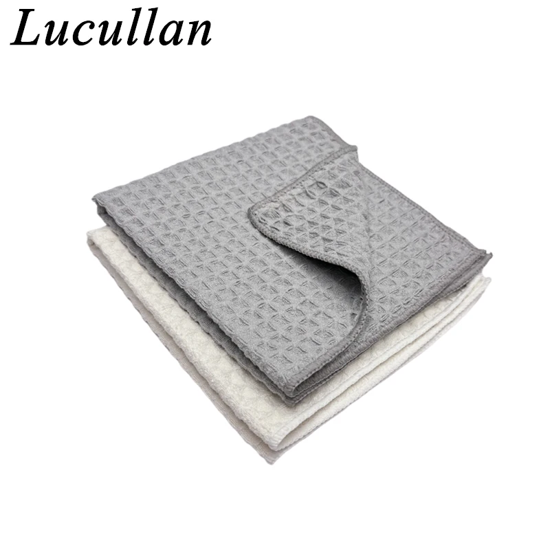 

Lucullan 40x40см 400GSM 3D полое сетчатое вафельное переплетение Сушильное полотенце из микрофибры