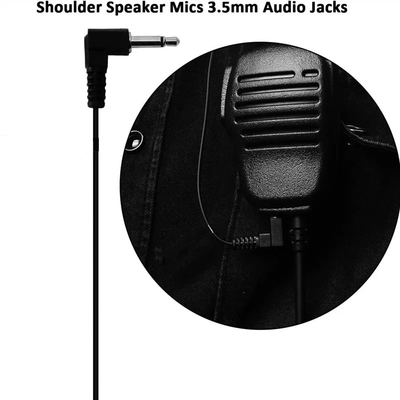 10pack G Shape Soft Ear Hook 3.5mm Plug Listen Only Radio Receiver Earpiece Headset for Motorola Baofeng Transceiver speaker mic