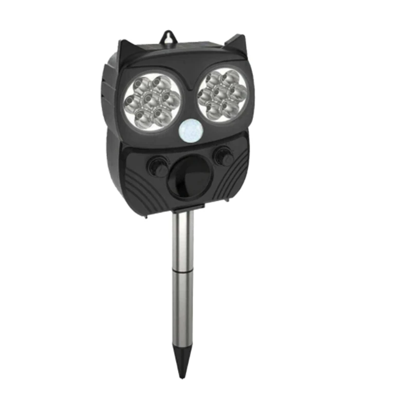 Cat Fright Ultrasonic Animal Repeller Waterproof Adjustable Solar Powered For Cats Birds Raccoons Dogs Pest Etc | Дом и сад