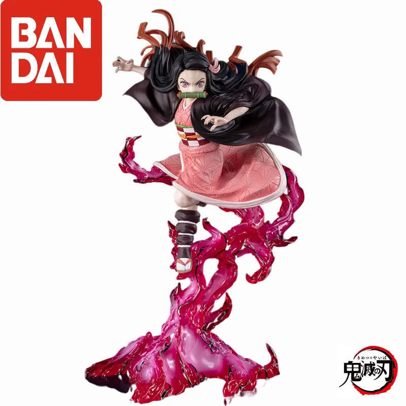 

Оригинальные игрушки-модели героев аниме Bandai, рассекающий демонов, 24 см, фигурка Zero Fz Kamado Nezuko