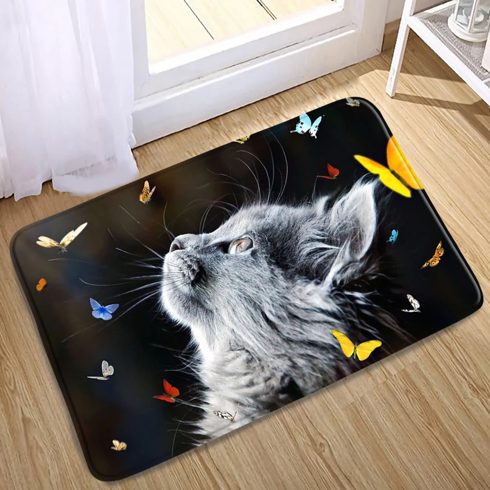 cartoon bath mat welcome entrance mat hallway angel wing flower carpet rugs for room bedroom home decor kitchen doormat art pad free global shipping