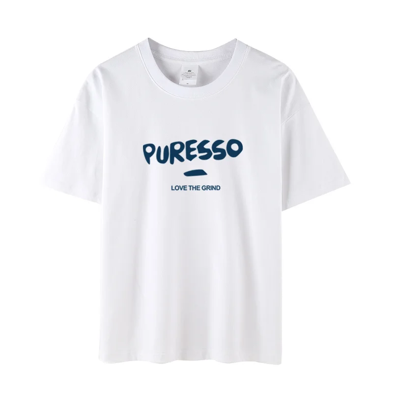 

Футболка Мужская/женская с круглым вырезом, повседневная тенниска из 100% хлопка с принтом графических букв, уличная одежда, белый цвет, на ле...