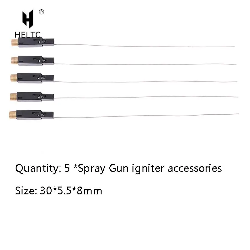 

5Pcs Electronic Igniter Spray Gun Stove Accessories Piezoelectric Fire Wire Copper Cap Electronic Igniter 3.0*0.55*0.8cm