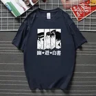 Новинка, футболка с Аниме Манга Yu Hakusho, хлопковая футболка с короткими рукавами Yusuke Urameshi, футболка Kazuma Kuwabara, рубашки Kurama Hiei, топы