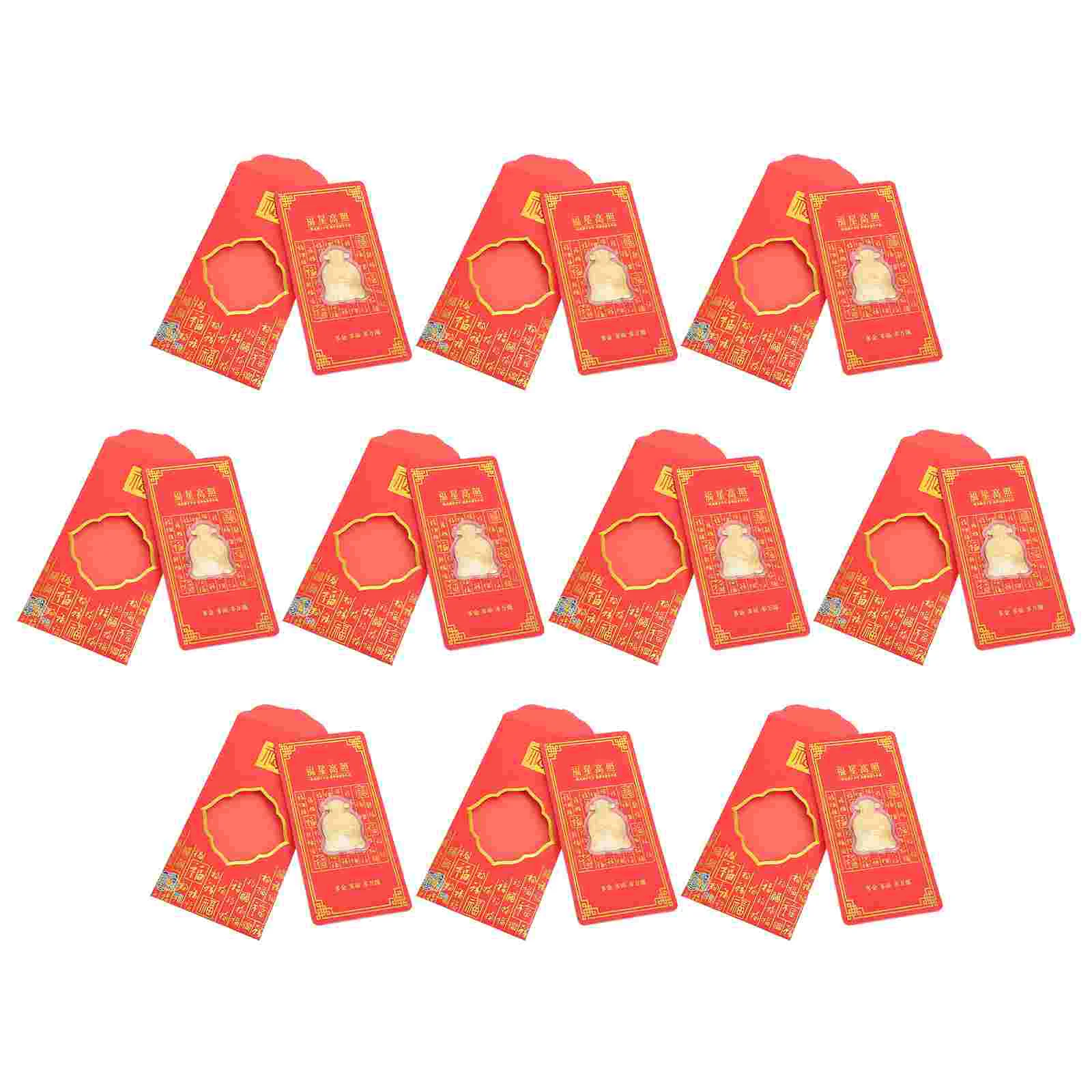 

10 Pcs Chinese New Year Red Packets Portable Money Packets Creative Red Envelopes