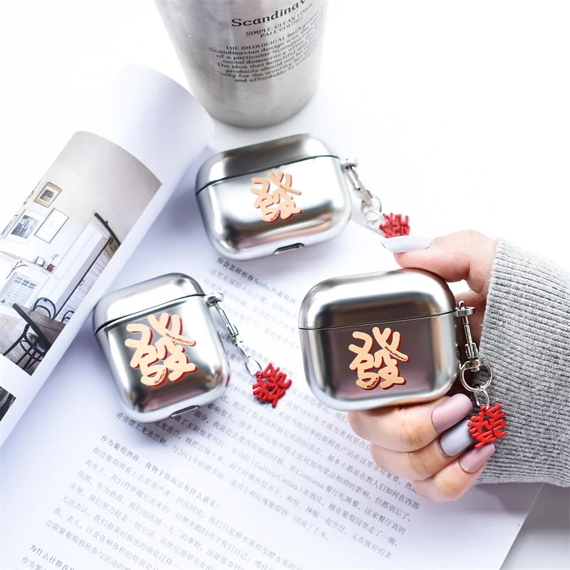 

Креативный чехол с надписью «получите богатство» для Airpods 2, чехол для AirPods Pro, чехол с мультяшным рисунком, защитный чехол для зарядки Airpod 3