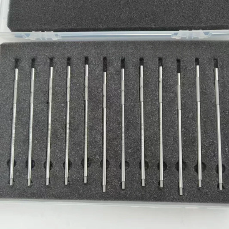 

12PCS For Denso CRIN Injector Housing Center Hole Measuring Rod Grinding Rods 4.298-4.309mm