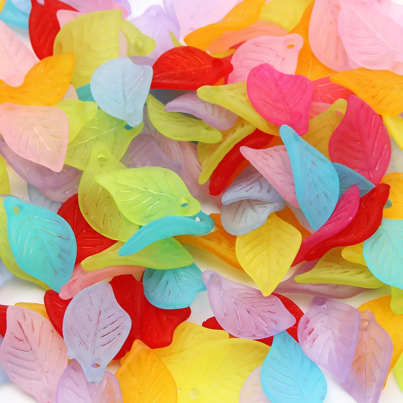 100 шт. Матовые акриловые Подвески 11 х18 мм |