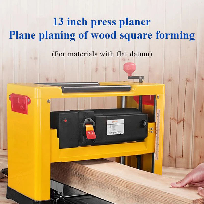 

High Power 13 Inch Woodworking Planer Multi-function Electric Planing Plane Sheeting Household Woodworking Planer