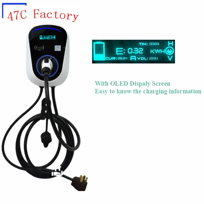 

Электрическая Автомобильная домашняя настенная зарядная станция для электромобилей 32 А 7 кВт быстрое зарядное устройство для электромобил...