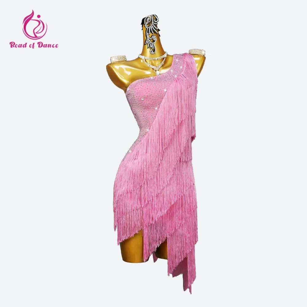 Платье для латинских танцев 2024 женская одежда деловой костюм миди девочек наряд