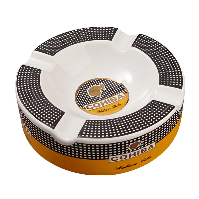 

Пепельница из костяного фарфора, сигара, четыре средние круглые пепельницы, креативная керамическая пепельница, портативная пепельница