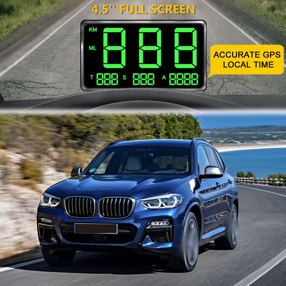 

Aoto Accessories Speedometer Head-up Display 1 Set 150*59*16mm ABS+PC Black